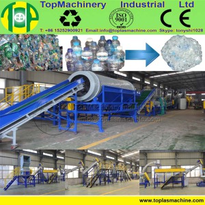 High Productivity Pet Bottle Recycling Machine for Water Cola Plastic Bottle with Friction Washer