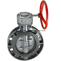 PVC Butterfly Valve DIN ANSI JIS Standard Level & Worm Gear